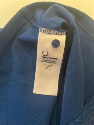 Polo Fred Perry azul Talla S
