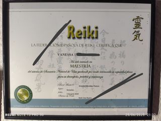 1a visita Reiki Usui Ryoho, sesión de 1h 30'