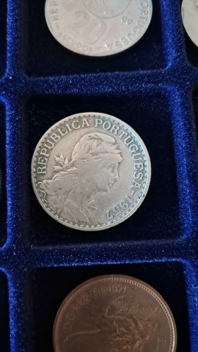 Moeda 1 Escudo Portugal 1957