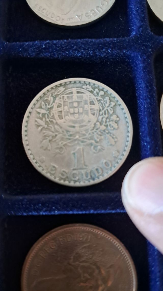 Moeda 1 Escudo Portugal 1957