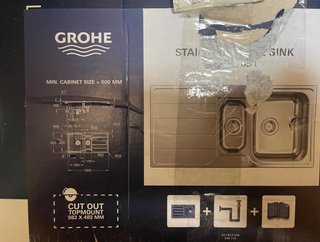 Fregadero GROHE acero inoxidable