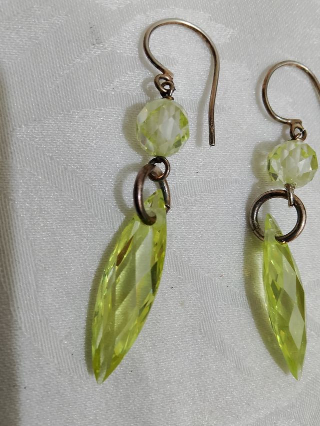 Orecchini argento e topazi citrini nuovi!!