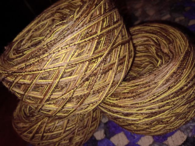 Filati misti marrone - 3 bobine