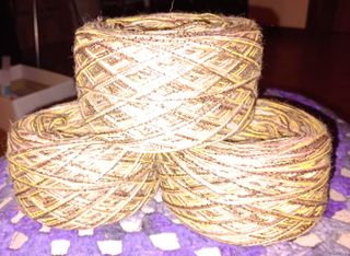 Filati misti marrone - 3 bobine