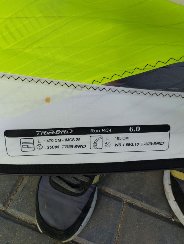 Vela Windsurf Tribord Run RC4 6.0
