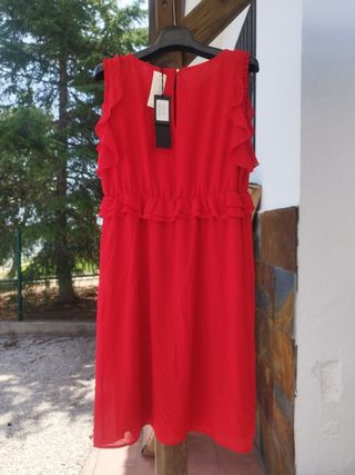Vestido rojo fiesta - Tengo muchas tallas