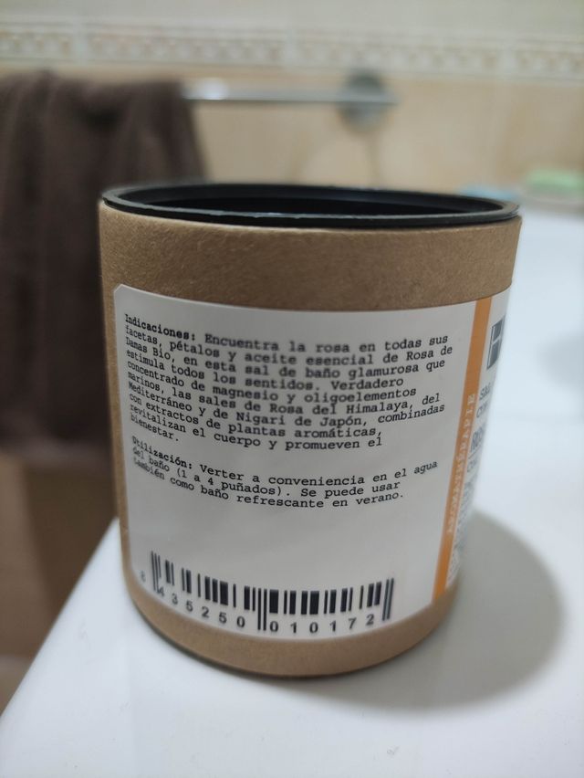 Sal de baño HEVEA Rosa y Pétalos