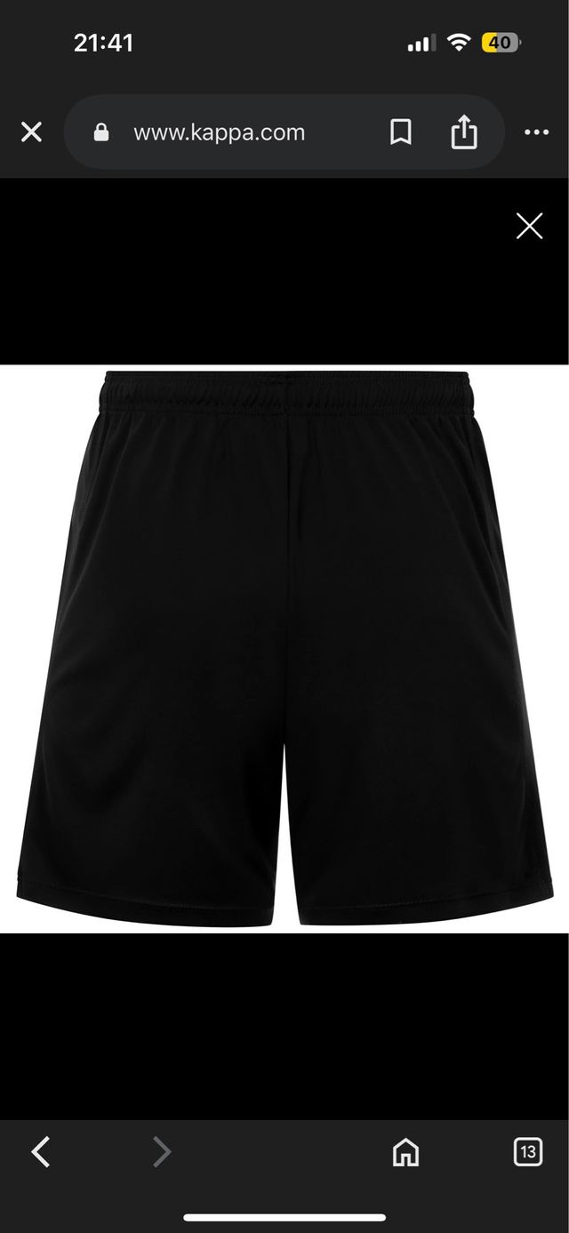 Shorts Kappa negros