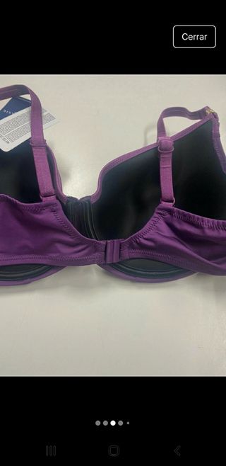 Bikini morado talla 100E con aro