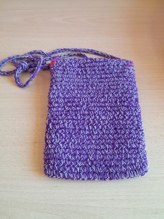 Mini Borsetta Uncinetto Viola