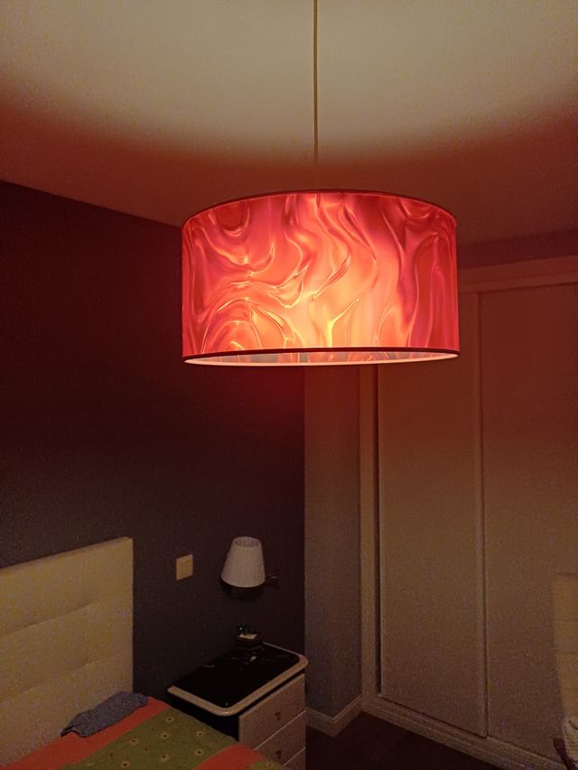 Lámpara colgante roja