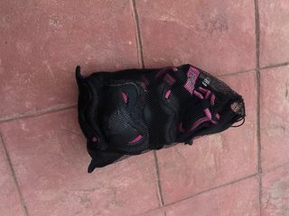 Rodilleras y muñequeras patinaje niña