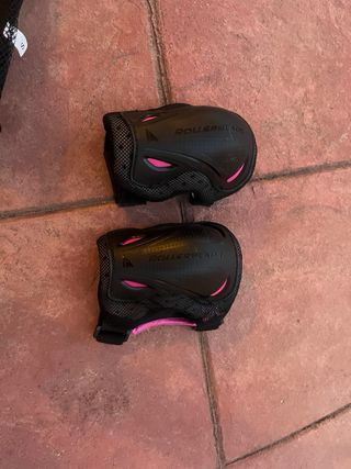 Rodilleras y muñequeras patinaje niña