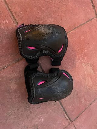 Rodilleras y muñequeras patinaje niña