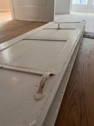 2 Puertas correderas blancas antiguas