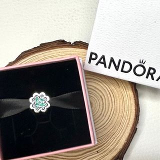 Charm Pandora Trébol Verde Plata
