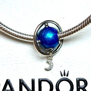 Charm Pandora Planeta Azul Luna