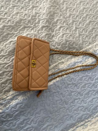 Bolso bandolera beige