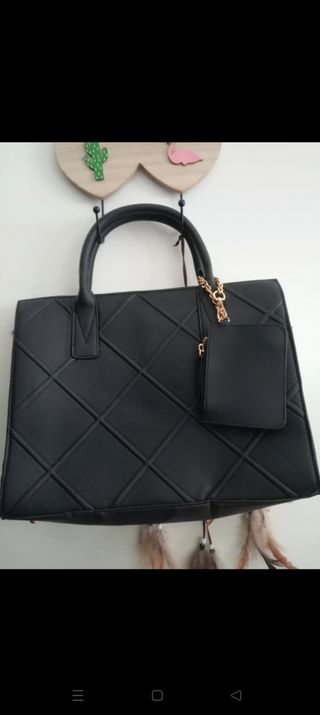 Bolso negro hombro-bandolera