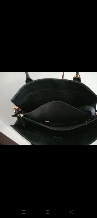 Bolso negro hombro-bandolera
