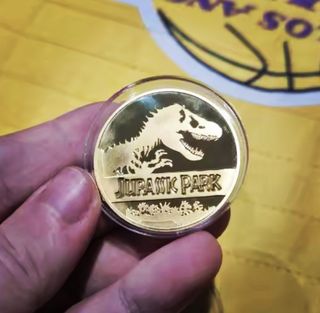 Moneda Conmemorativa Jurassic Park Coleccionista