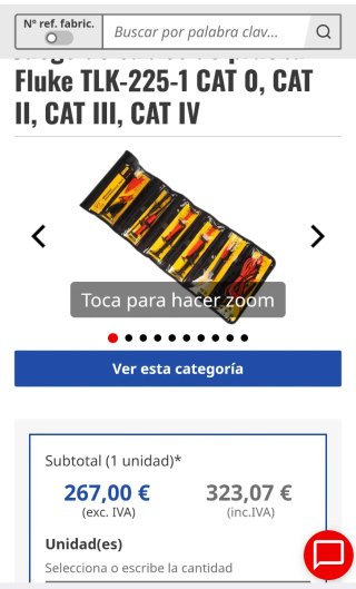 Fluke TLK-225: Juego de accesorios SureGrip