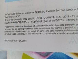 Lengua y literatura, 1 Eso. Anaya.