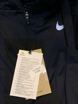 Camisetas Nike manga larga - negra