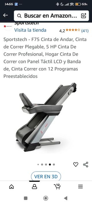 Cinta correr Sportstech F75 - usada