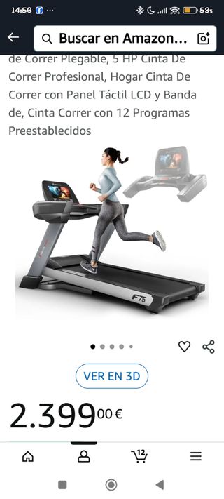 Cinta correr Sportstech F75 - usada