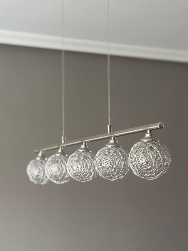 Lámpara techo 5 luces metal