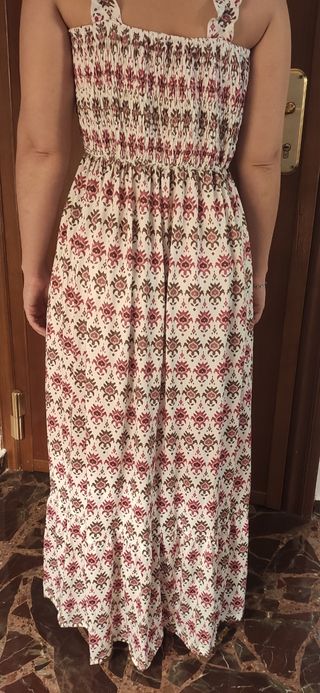 Vestido largo estampado