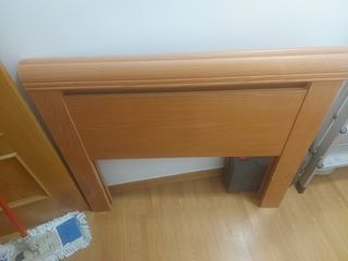 Cabeceros cama madera - 2uds color nogal claro