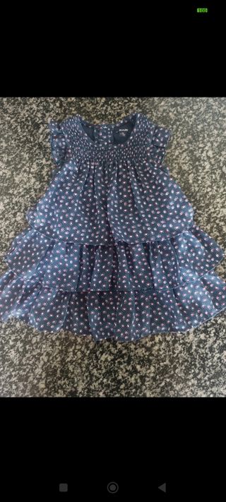 Vestido Bebé Kiabi 9M - Nuevo