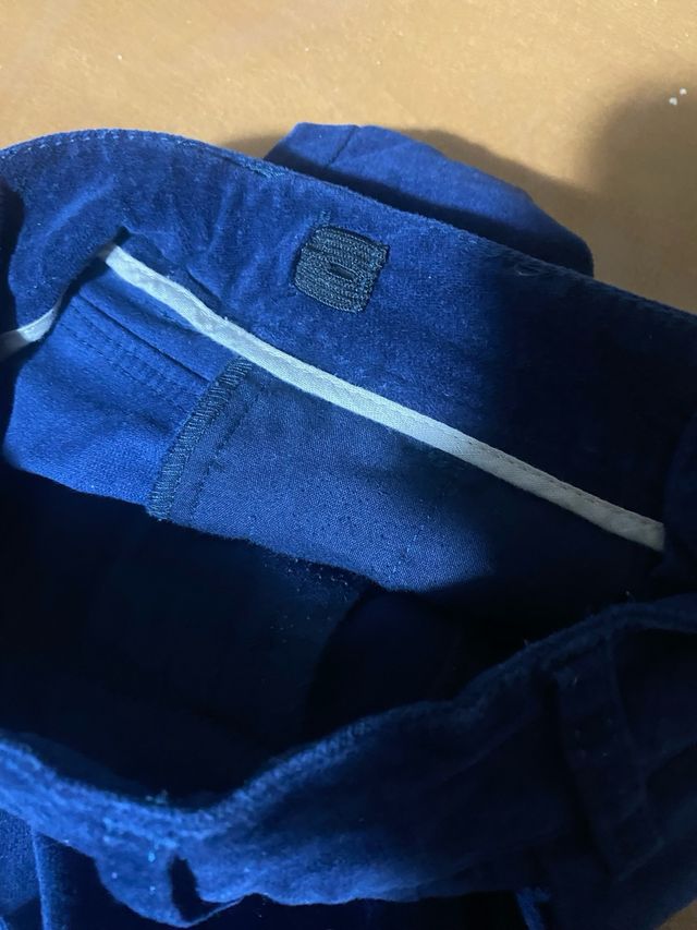 Pantaloni velluto blu bimbo 4 anni