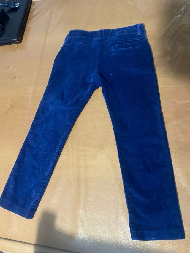 Pantaloni velluto blu bimbo 4 anni