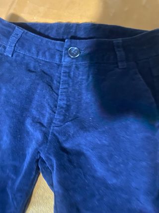 Pantaloni velluto blu bimbo 4 anni