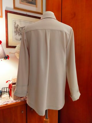 Camicia beige lunga