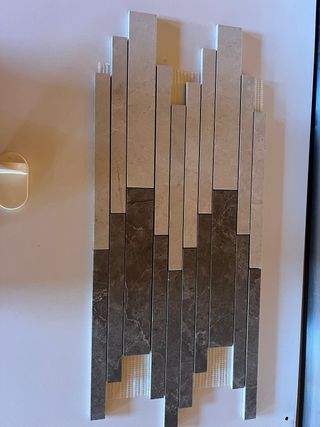 Mosaico porcelánico mate color gris escuro marmol 