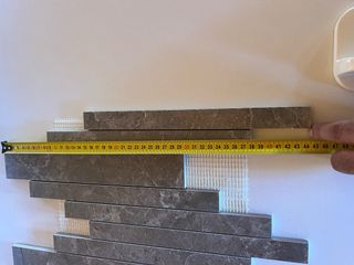 Mosaico porcelánico mate color gris escuro marmol 