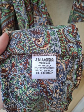 Vestido estampado cachemir
