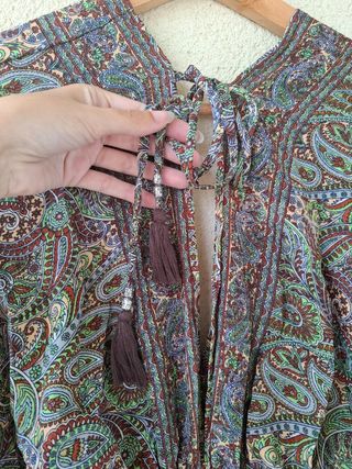 Vestido estampado cachemir