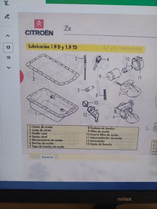 Varilla nivel aceite Citroën-Peugeot