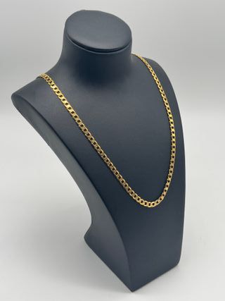 V363 CADENA ESTILO CUBANA ESLABON GRUESO 62 cm