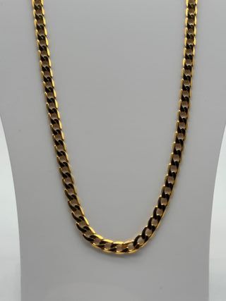 V363 CADENA ESTILO CUBANA ESLABON GRUESO 62 cm