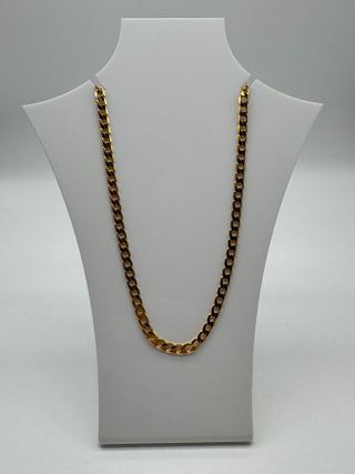 V363 CADENA ESTILO CUBANA ESLABON GRUESO 62 cm