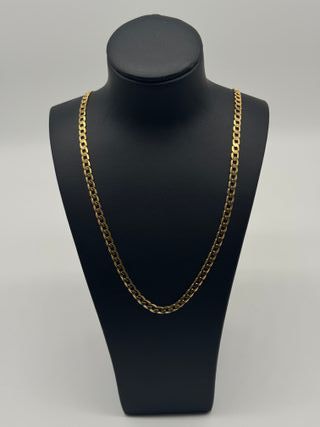 V363 CADENA ESTILO CUBANA ESLABON GRUESO 62 cm