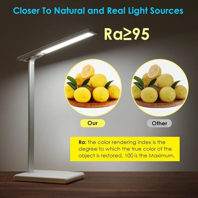 Lampada da tavolo Bl1269, lampada da tavolo (3 modalità colore, 5 livelli di luminosità, timer, touch, funzione di memoria, pieghevole, spedizione in 24 ore, nuova