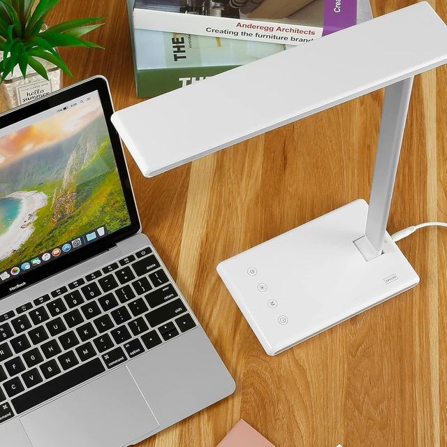 Lampada da tavolo Bl1269, lampada da tavolo (3 modalità colore, 5 livelli di luminosità, timer, touch, funzione di memoria, pieghevole, spedizione in 24 ore, nuova