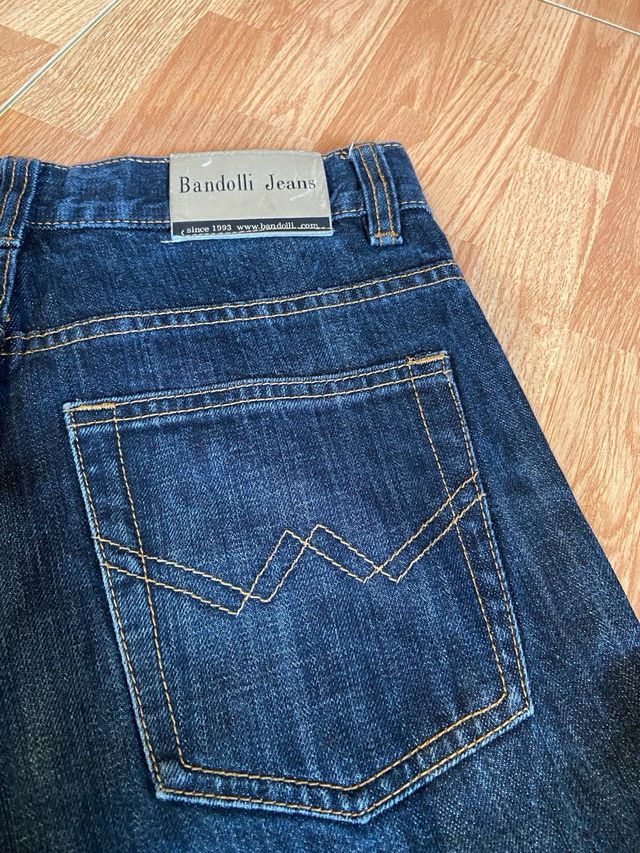 Vaqueros campana mujer azul marino 
talla 40